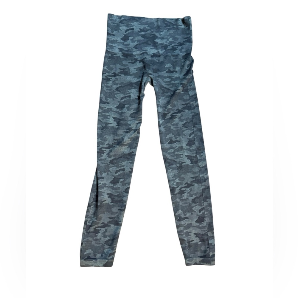 Spanx Gray Camo Print Athletic Leggings Sz XL‎